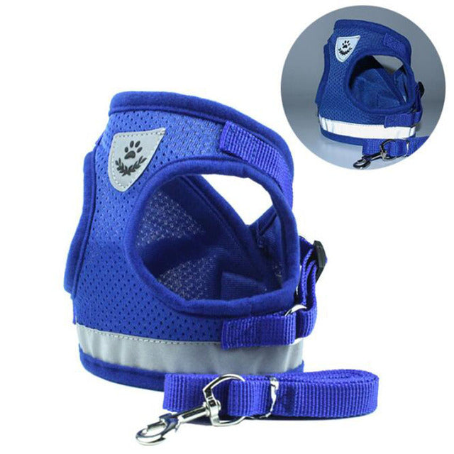 Reflective And Breathable Pet Harness - Paws Claw Snawws