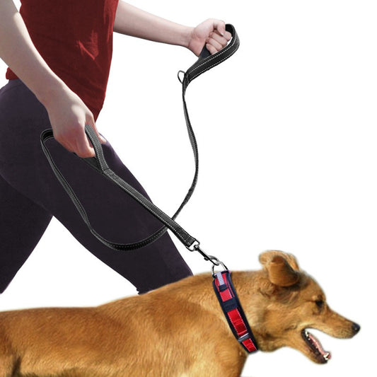 Pet Double Handle Pull Leash - Paws Claw Snawws