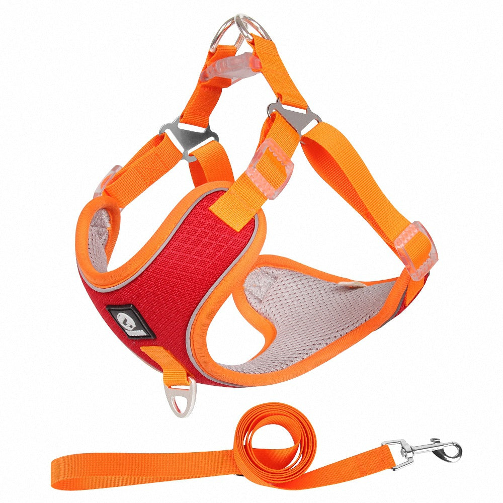 Breathable Pet Harness Adjustable Leash - Paws Claw Snawws